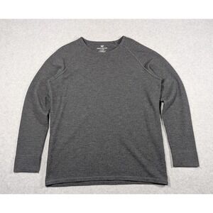 Mack Weldon Men Shirt XL Waffle Knit Thermal Thermolite Wool‎ Crew Pullover